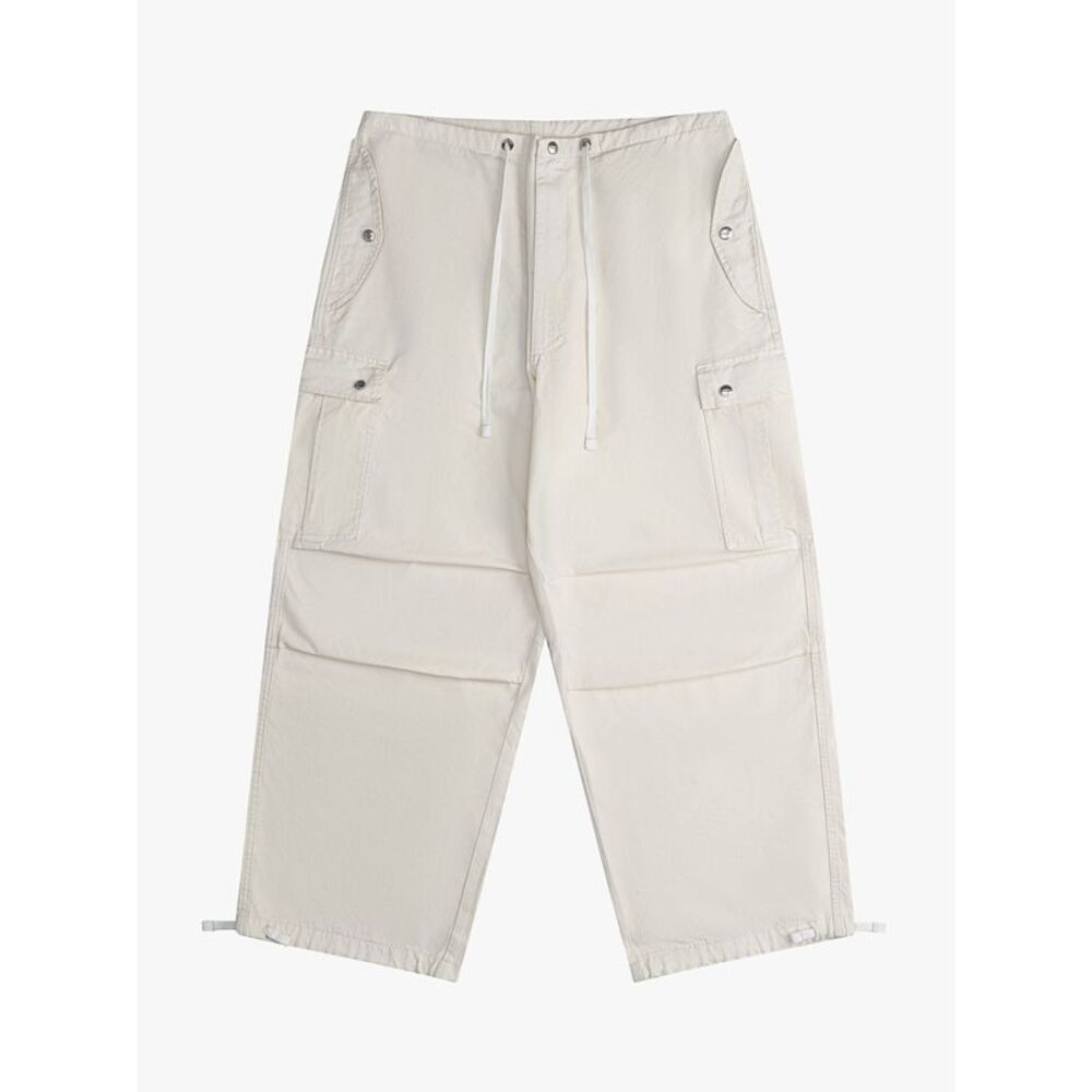 Rhude White Cotton Cargo Women's Pants